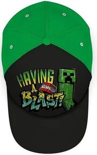 Minecraft Jasnozielona czapka z daszkiem dla dzieci, letnia czapka z poliestru chroniąca przed słońcem, oddychająca czapka dla dzieci prezent sportowy - Czapki dla dzieci - miniaturka - grafika 1