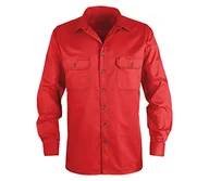 Moda i Uroda OUTLET - Kübler 74063333-55-4XL koszula robocza zapinana na guziki, średni czerwony, 4XL - miniaturka - grafika 1