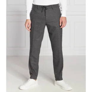 BOSS Spodnie P-Genius-DS-224 | Slim Fit | z dodatkiem wełny - Spodnie męskie - miniaturka - grafika 1