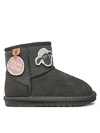 Buty dla dziewczynek - EMU Australia Śniegowce Shaun The Sheep Play K13152 Szary - miniaturka - grafika 1