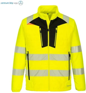 PORTWEST DX473 HYBRYDOWA KURTKA OSTRZEGAWCZA BAFFLE DX4; ŻÓŁTY/CZARNY - Odzież robocza - miniaturka - grafika 1