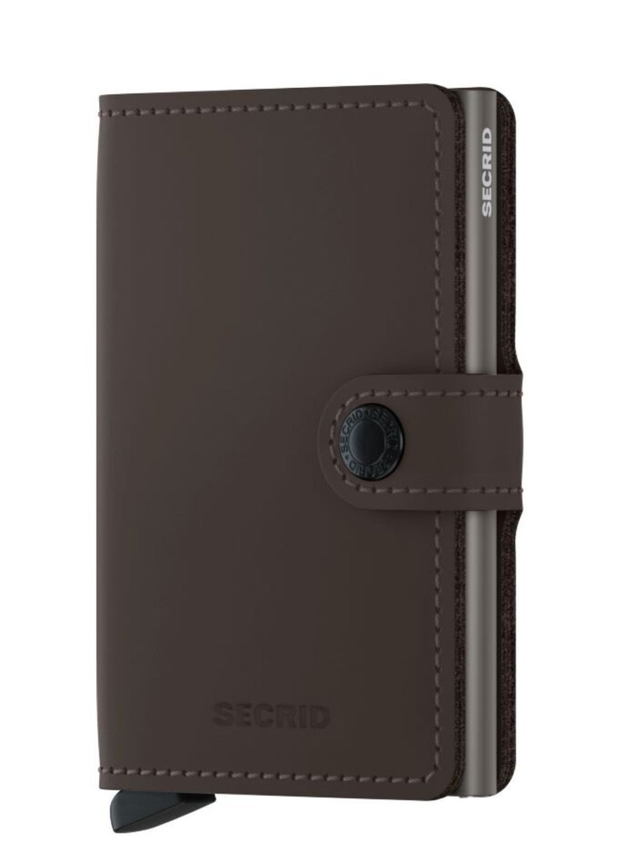 Kompaktowy portfel RFID Secrid Miniwallet Matte - truffle