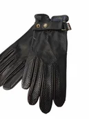 Rękawiczki jeździeckie - KENIG Rękawiczki skóra cielęca i jagnięca czarne - miniaturka - grafika 1
