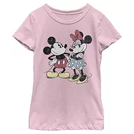 Koszulki dla dziewczynek - Disney Mickey Minnie Retro koszulka dziewczęca (1 opakowanie), Jasnoróżowy, M - miniaturka - grafika 1