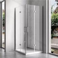 Kabiny prysznicowe - Hydrosan Kabina prysznicowa drzwi składane 80x80 kwadratowa KZ08BC - miniaturka - grafika 1