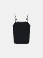 Bluzki damskie - Mohito - Czarny top basic - czarny - miniaturka - grafika 1