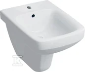 Bidety - Bidet wiszący Selnova Square B35 cm, H35.5 cm, T53 cm, z przelewem, z otworem na baterię - miniaturka - grafika 1
