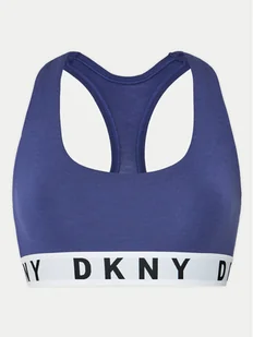 DKNY Biustonosz top DK4519 Niebieski - Bielizna sportowa damska - miniaturka - grafika 1