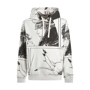 Męska Bluza GUESS CORTO HOODIE SWEATSHIRT M3RQ27KBLZ0-P07U – Biały - Bluzy męskie - miniaturka - grafika 1