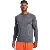 Koszulki męskie - Under Armour Mens Long-Sleeves Men's Ua Tech™ Long Sleeve, Pitch Gray, 1328496-012, MD - miniaturka - grafika 1