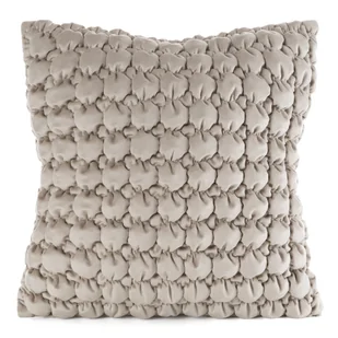 Poszewka dekoracyjna VELVET 45x45 Eurofirany beżowa bąbelki 3D - Poszewki na poduszki Poszewka dekoracyjna VELVET 45x45 Eurofirany beżowa bąbelki 3D - Poszewki na poduszki - miniaturka - grafika 1