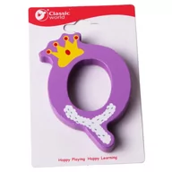 Układanki dla dzieci - CLASSIC WORLD Drewniana Literka Q - miniaturka - grafika 1