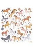 Podręczniki dla szkół podstawowych - Naklejki brokatowe konie - miniaturka - grafika 1