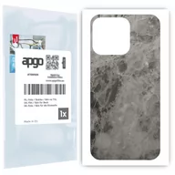 Folie ochronne do telefonów - Folia naklejka skórka strukturalna na TYŁ do Apple iPhone 13 Pro -  Marmur Czarny - apgo SKINS - miniaturka - grafika 1