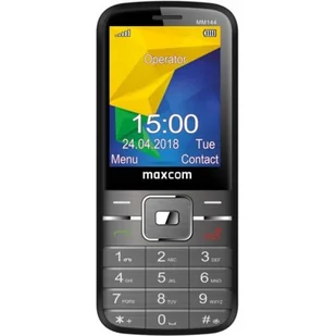 Maxcom MM144 Dual Sim Szary - Telefony komórkowe - miniaturka - grafika 1