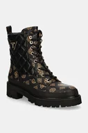 Botki damskie - Guess workery BADAE2 damskie kolor czarny na platformie FLFBD2 FAL10 - miniaturka - grafika 1