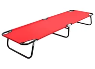 Leżaki ogrodowe - Elior Czerwony pojedynczy składany leżak na plażę S5-Z50 - miniaturka - grafika 1