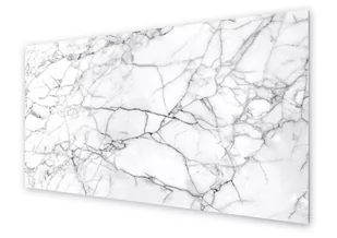 Panel kuchenny HOMEPRINT Marmur biały z pęknięciami 100x50 cm - Dekoracje domu - miniaturka - grafika 1
