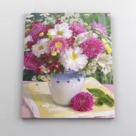 Malowanie po numerach - Pęk kwiatów - Malowanie po numerach 50x40 cm - miniaturka - grafika 1