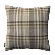 Poszewki na poduszki - Dekoria pl pl Poszewka Kinga na poduszkę brązowo beżowa krata 50 × 50 cm Edinburgh 102-703-17 - miniaturka - grafika 1