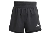 Spodenki damskie - adidas Damskie szorty Pacer Training z 3 paskami tkane z wysokim stanem, XS, 7,6 cm czarne, Czarny, XS - miniaturka - grafika 1