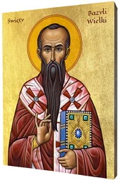 Ikona Świętego Bazylego Wielkiego - Ikony i obrazy sakralne Ikona Świętego Bazylego Wielkiego - Ikony i obrazy sakralne - miniaturka - grafika 1