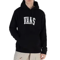Bluzy męskie - Bluza Vans Arched Pullover VN000G0NBLK1 - czarna - miniaturka - grafika 1