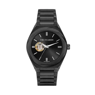 Zegarek Zegarek Trussardi R2423156001 Czarny - Zegarki męskie - miniaturka - grafika 1