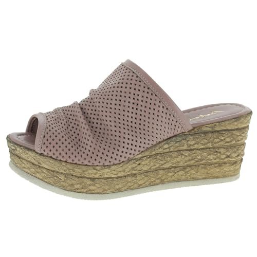 Andrea Conti Klapki damskie w klin Mauve, 40 EU, Mauve, 40 EU