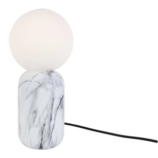 Biała lampa stołowa w dekorze marmuru Leitmotiv Gala, wys. 32 cm - Noże stołowe - miniaturka - grafika 1