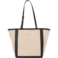 Torebki damskie - Tommy Hilfiger Damska torba na ramię Essential S Tote Cb, beżowa, jeden rozmiar, Biała glinka/czarna, Jeden rozmiar, TH ESSENTIAL S TOTE CB - miniaturka - grafika 1