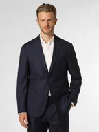 Garnitury - Roy Robson Męska marynarka od garnituru modułowego Mężczyźni Slim Fit wełna ze strzyży niebieski jednolity, 60 - miniaturka - grafika 1