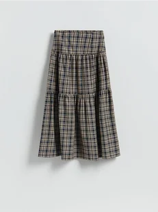 Reserved - Spódnica maxi z falbaną - wielobarwny - Spódnice - miniaturka - grafika 1