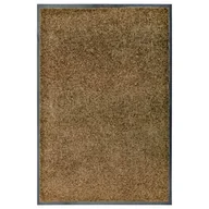 Wycieraczki samochodowe - shumee Wycieraczka z możliwością prania brązowa 60 x 90 cm - miniaturka - grafika 1