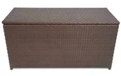 Skrzynie ogrodowe - Brązowa prostokątna skrzynia ogrodowa z rattanu K2-H69 - miniaturka - grafika 1