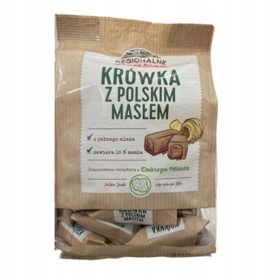 Krówki z polskim masłem Regionalne Szlaki tradycyjne cukierki mleczne 300g