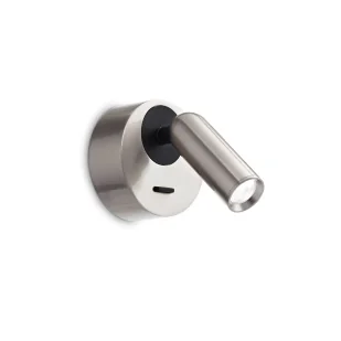 Ideal Lux Kinkiet BEAN ROUND AP nikiel 260631 260631/IL - Lampy ścienne - miniaturka - grafika 1