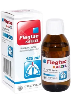 Flegtac kaszel 1,6 mg/ml syrop 125 ml - Przeziębienie i grypa - miniaturka - grafika 1