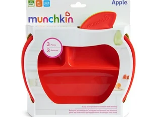 Munchkin Talerzyki w formie jabłka, 3 szt. 012102 - Miseczki i talerzyki dla dzieci - miniaturka - grafika 2
