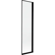 Parawany nawannowe - Mexen Mist parawan nawannowy 1-skrzydłowy prawy 50 x 150 cm, czarna ramka, czarny - 8A9-050-001-70-70-P - miniaturka - grafika 1