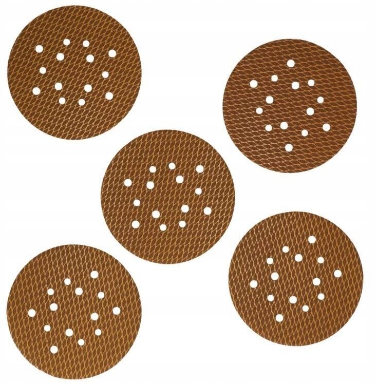 Dedra Tarczki ścierne Anti-clogg 225mm, 600, rzep, zestaw 5szt