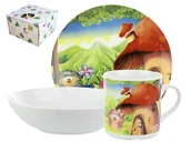 Miseczki i talerzyki dla dzieci - Garnitur dziecięcy (3el) Lubiana - Roma 6754 "Jeże" - miniaturka - grafika 1