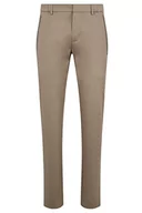 Spodenki męskie - BOSS Męskie spodnie T Rogan Slim-Fit z strukturalnej mieszanki bawełny, jasnozielony, 52 - miniaturka - grafika 1