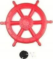 Place zabaw - AllForBaby Koło kapitana, duże 53 cm czerwone - miniaturka - grafika 1