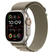 Smartwatch - Apple Watch Ultra 2 GPS + Cellular 49mm Tytan Alpine L Oliwkowy - miniaturka - grafika 1