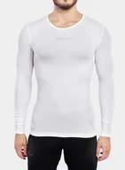 Bluzy sportowe męskie - Bluza termoaktywna Brubeck Base Layer L/S Shirt - white - miniaturka - grafika 1