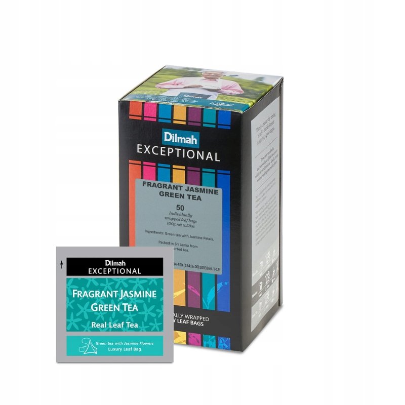 Herbata Dilmah Jasmine Green Tea koperty 50 szt.