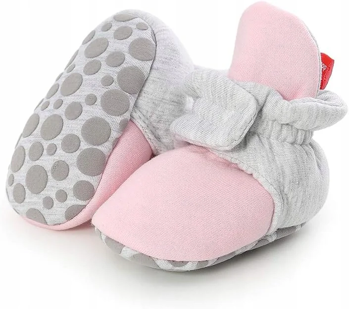 BUTY DLA NIEMOWLĄT buciki 0-6 miesięcy kapcie zimowe dziecięce ciepłe