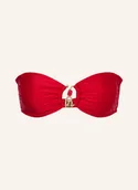 Stroje kąpielowe - Seafolly Góra Od Bikini Bandeau Palermo rot - miniaturka - grafika 1