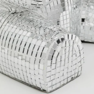 Lampa stołowa Kare Bear Disco, czarna, lustrzana - Lampy stojące - miniaturka - grafika 1